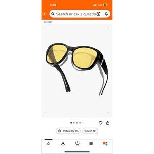 Xfeel Night Driving Glasses Over Prescription Glasses for Women Anti Glare Polar